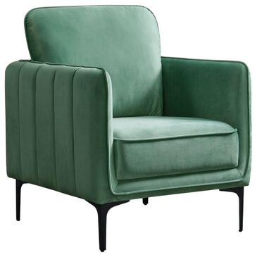 Mayberry Hill Rae Chair in Green Velvet, , large