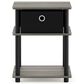 HOMLUX Turn-N-Tube End Table in French Oak and Black, , large