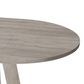 GARVEE 47" Oval Dining Table with Leaf in Gray - Table Only, , large