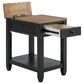 Forma & Co Napa Chairside Table in Distressed Black and Driftwood, , large