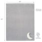 Lambs and Ivy Goodnight Moon Baby Crib Blanket in Gray and White, , large