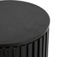 Maple and Jade Ribbed Storage End Table with Slatted Base in Black, , large