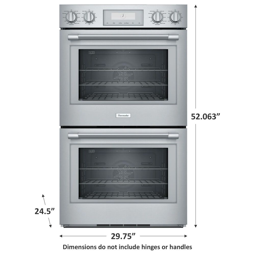 Thermador 30" Professional Double Electric Wall Oven with Convection in Stainless Steel, , large