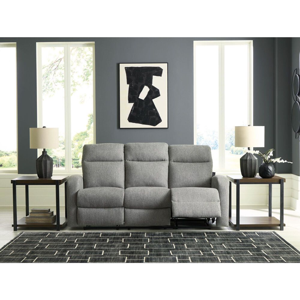 Ashley Gauntlet Manual Reclining Sofa in Sterling, , large