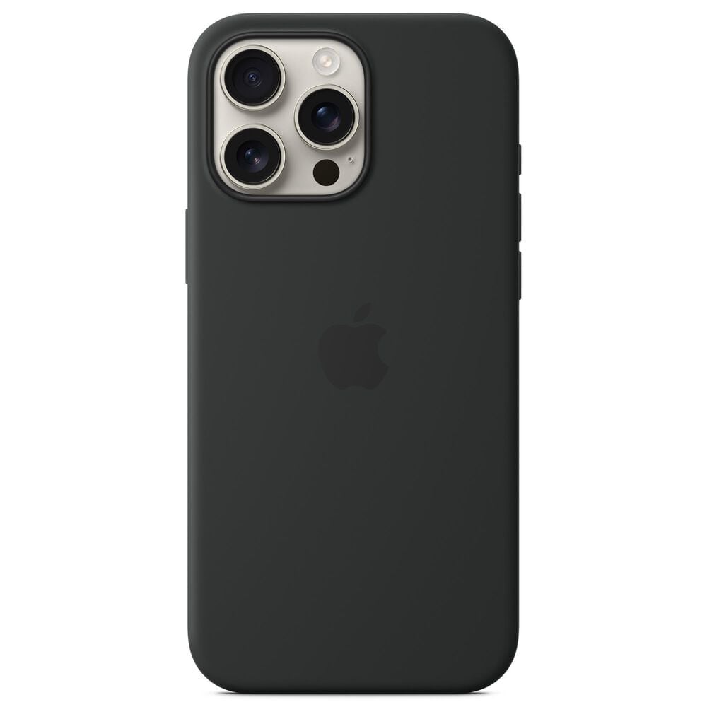 Apple Silicone Case with MagSafe for iPhone 16 Pro Max in Black, , large