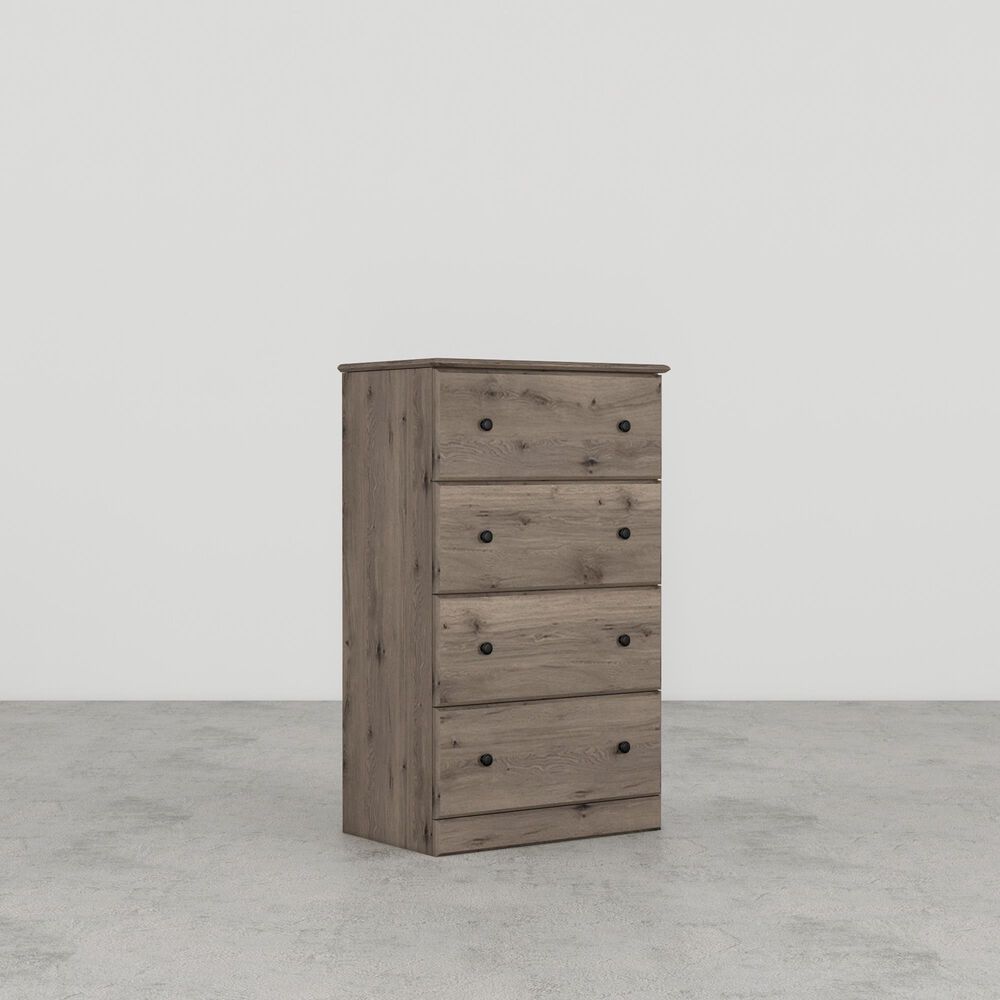 Lemoore Essentials 26" 4-Drawer Chest in Weathered Gray Ash, , large