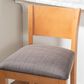 Linon Home Decor Talabis Bar Stool with Grey Cushion in Brown (Set of 2), , large