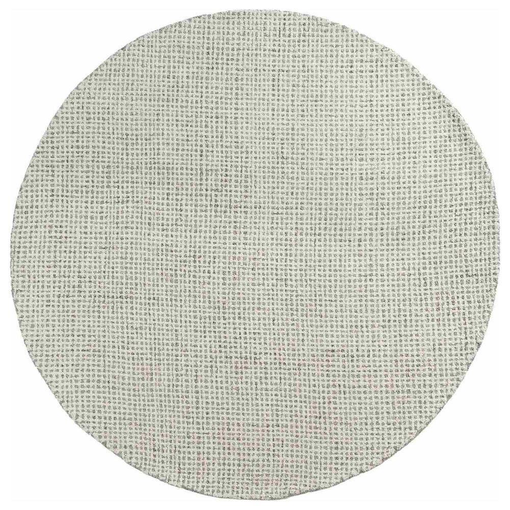 L&R Resources Criss Cross 82378GRY Gray 6" Round Area Rug, , large