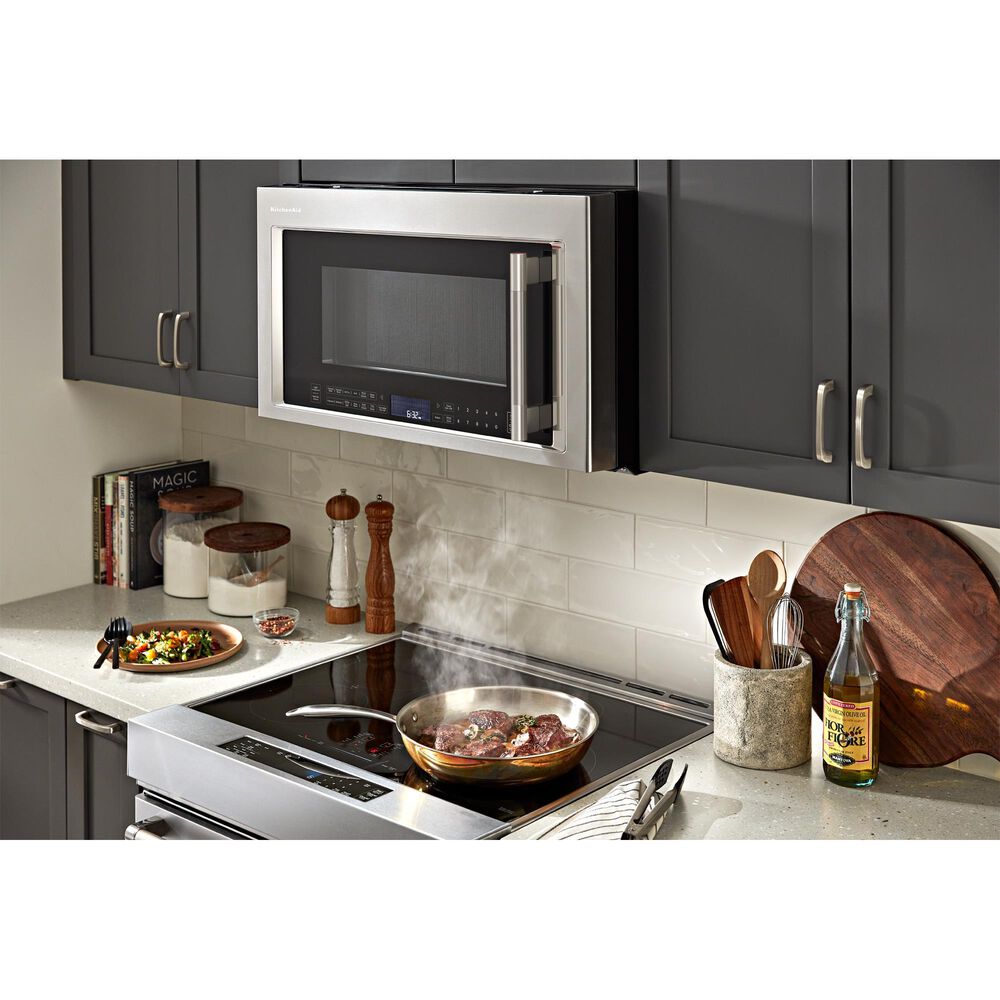 KitchenAid 1.9 Cu. Ft. Over-the-Range Convection Microwave with Air Fry Mode in Stainless Steel, , large