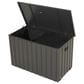 HOMLUX 100-Gallon Outdoor Metal Storage Deck Box in Gray, , large