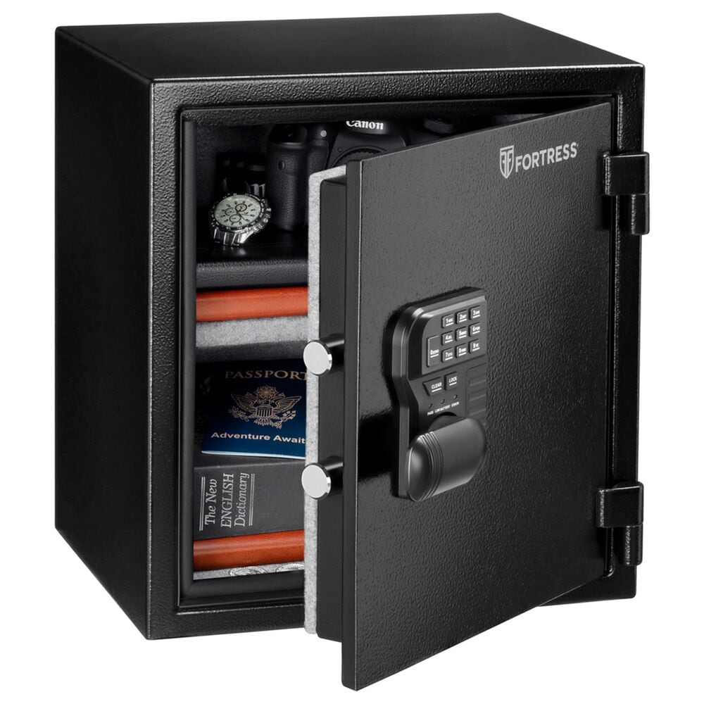 Fortress Personal Fire and Waterproof Safe with Electronic Lock in Black, , large