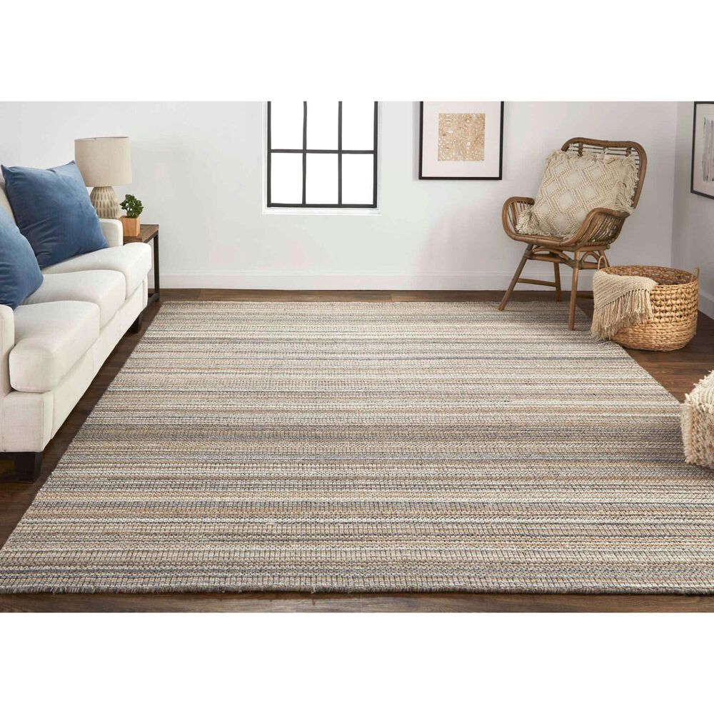 Feizy Keaton 8&#39; x 10&#39; Brown and Multicolor Area Rug, , large