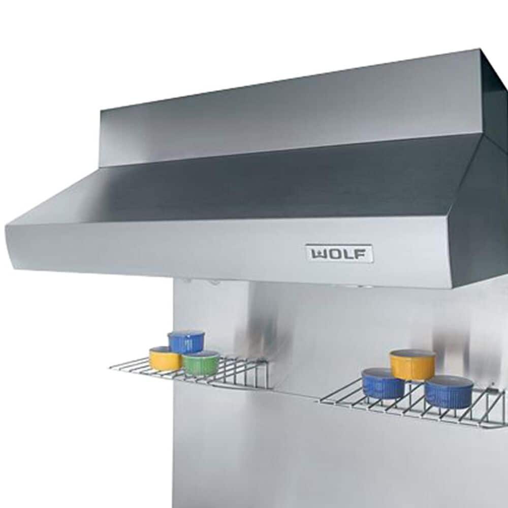 Wolf 36" x 38" Backsplash with Warming Racks in Stainless Steel, , large