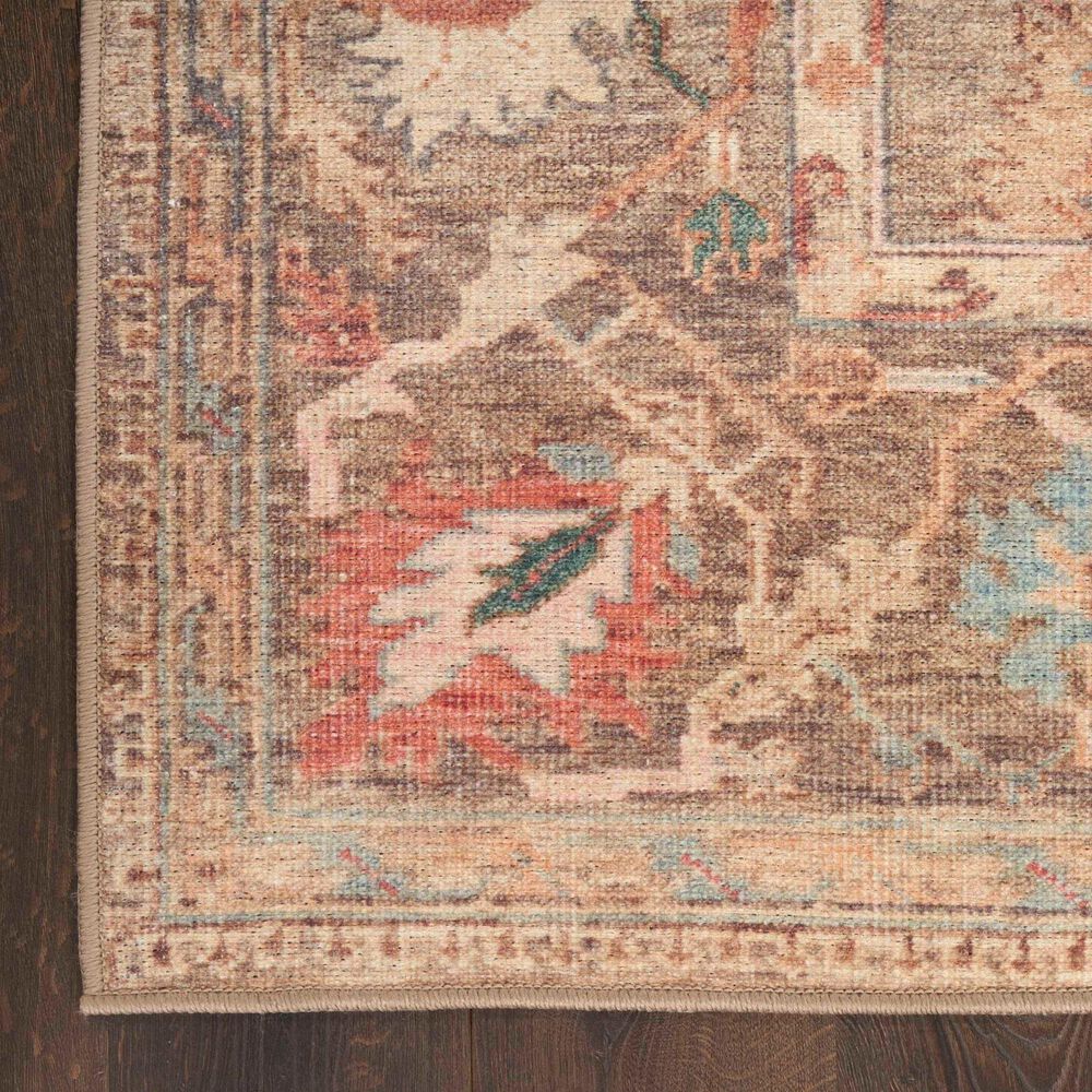Nourison Vintage Washables Taupe and Multicolor 7'10" x 9'10" Area Rug, , large