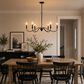 Vaxcel Annabelle 36" 6-Light Chandelier in Matte Black, , large