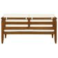 Linon Home Decor Arlen 2-Piece Outdoor Conversation Set with Beige Cushion in Brown, , large