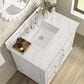 James Martin Vanities Lorelai 36" Single Vanity in Bright White with 3 cm Ethereal Noctis Quartz Top, , large