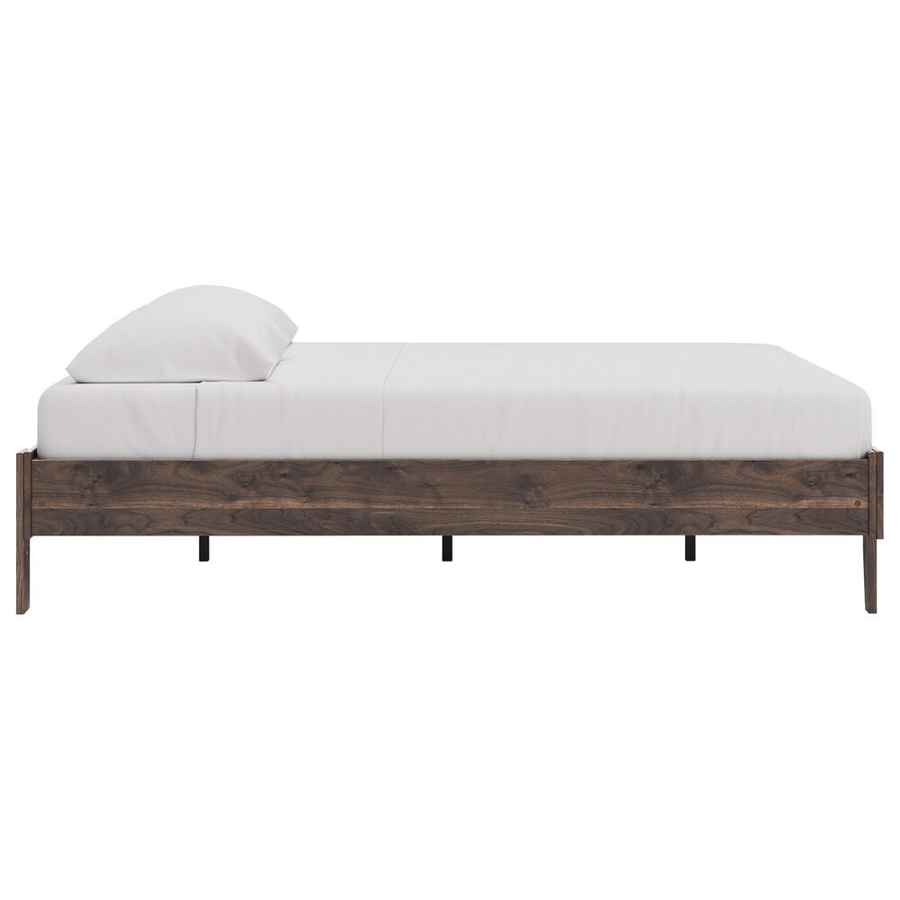 Ashley Calverson King Platform Bed in Rich Brown, , large