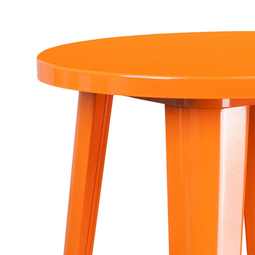 Flash Furniture 3-Piece Metal Bar Table Set in Orange, , large