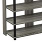 HOMLUX 5-Tier Shoe Rack in French Oak and Black, , large