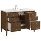 James Martin Vanities Myrrin 48" Vanity in Mid-Century Walnut with 3 cm White Zeus Quartz Top, , large