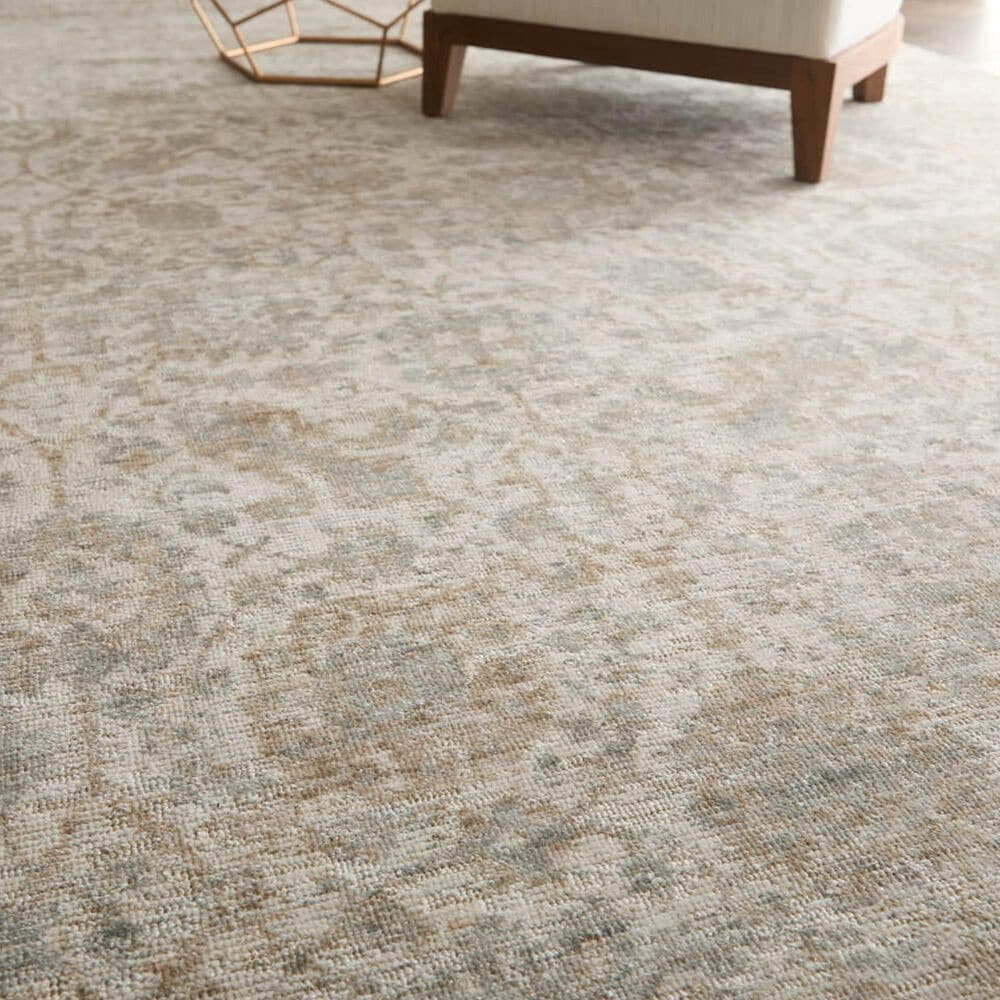 Feizy Loralai Beige and Green 10&#39; x 14&#39; Area Rug, , large