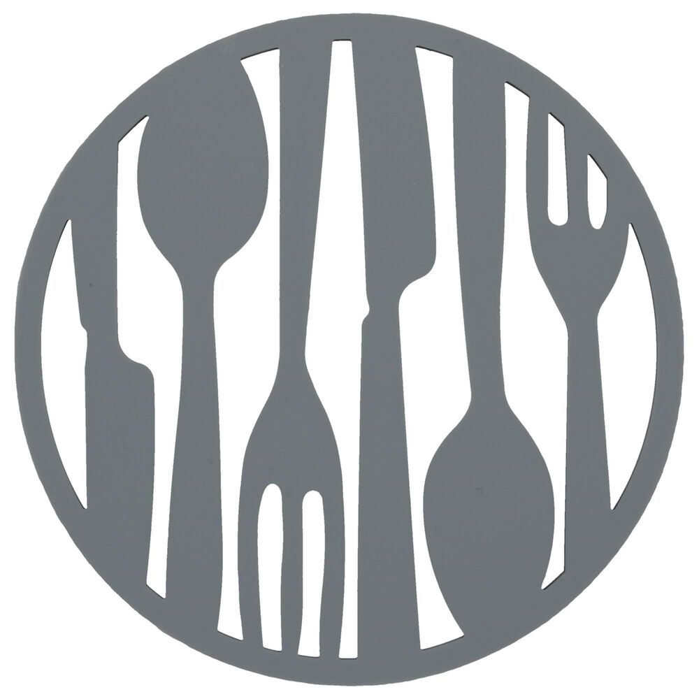Bia Cordon Bleu 7" Flatware Round Trivet in Stone, , large