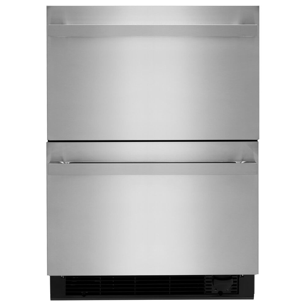 JennAir Noir 24" Double Drawer Refrigerator with Freezer in Stainless Steel, , large