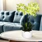 HOMLUX 29" Artificial Orchid Plant with 4 Stems Decorative and Ceramic Pot in Yellow, , large