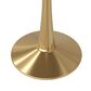 Leisuremod Leisuremod Bristol 35 round dining table Gold Base With White Top, , large