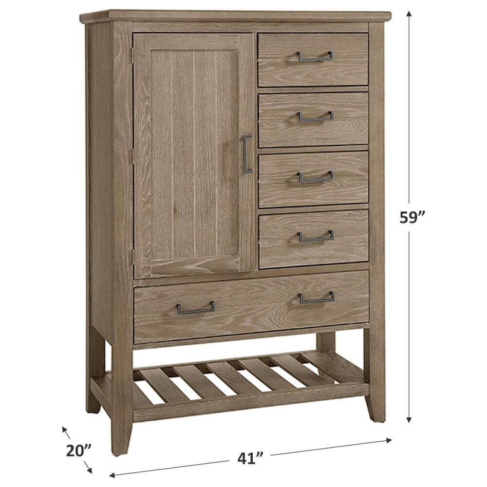 Viceray Collections Passageways 5 Drawer Door Chest in Deep Sand, , large