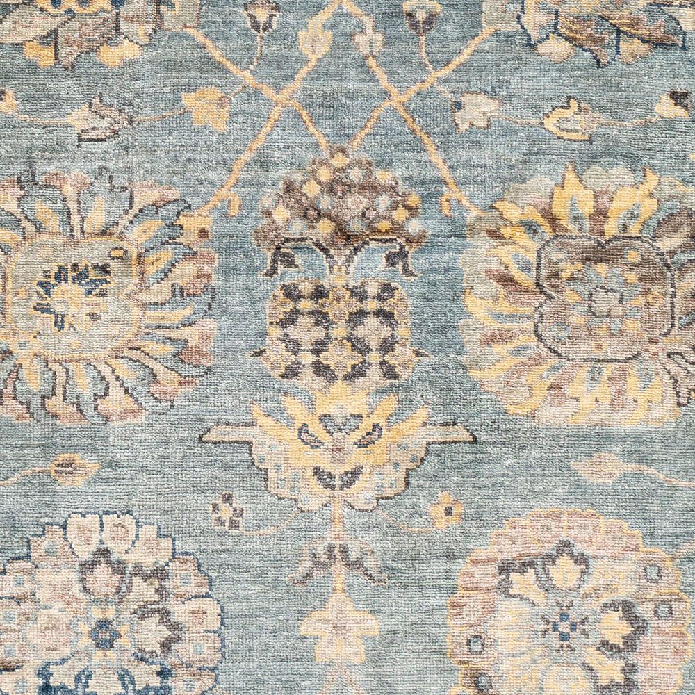 Surya Theodora 2&#39; x 3&#39; Aqua, Charcoal, Wheat and Oatmeal Area Rug, , large