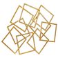 CosmoLiving by Cosmopolitan 37" x 45" Abstract Wall Decor in Gold, , large