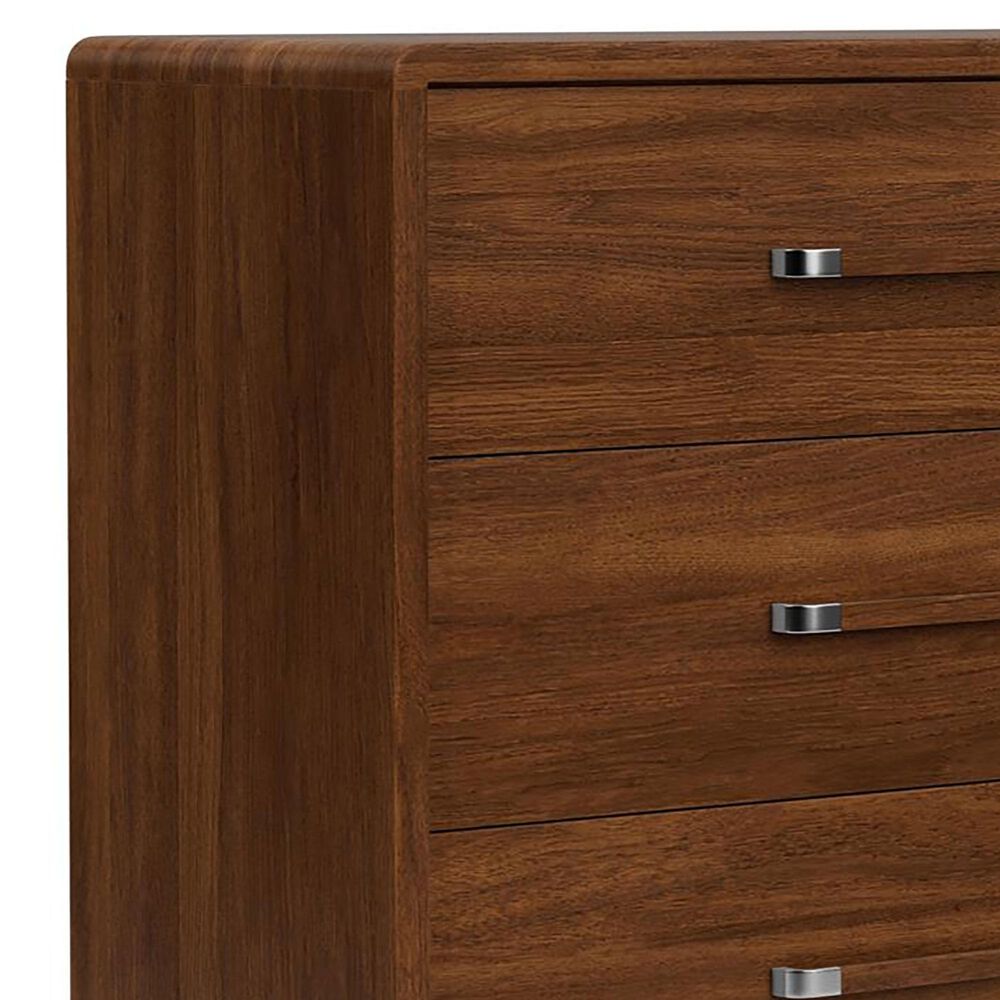 Riverside Furniture Elsie 5-Drawer Chest in Classic Walnut, , large