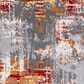Surya Rafetus ETS-2305 7"10" x 10"2" Burnt Orange and Medium Gray Area Rug, , large
