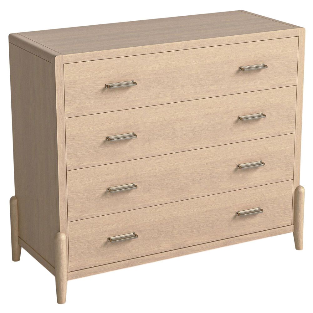 Stickley Furniture Lucerne 4 Drawer Chest in Sunwashed Linen, , large