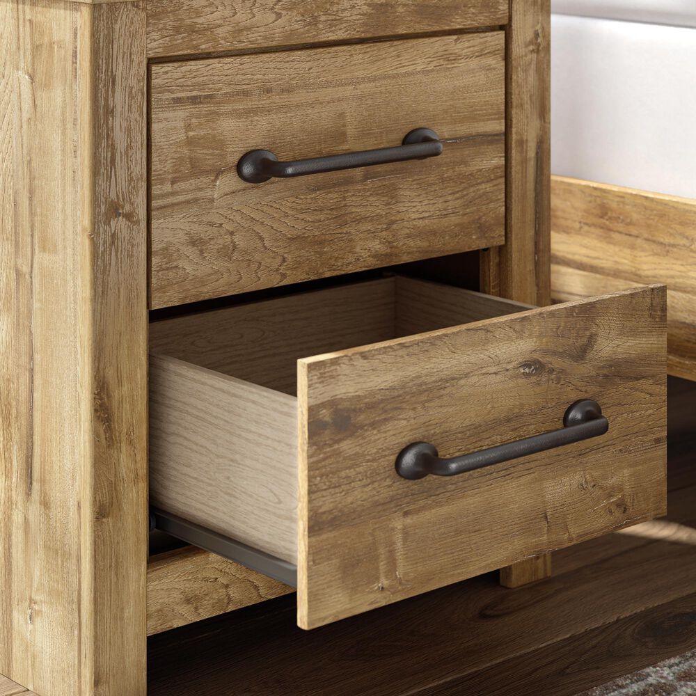 Ashley Maystonna 2-Drawer Nightstand in Brown, , large