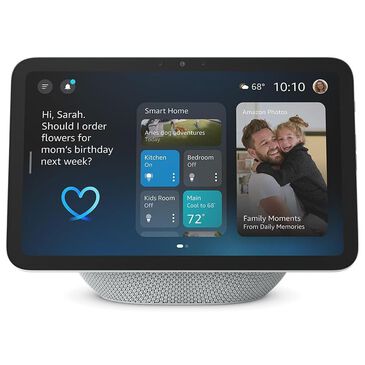 Amazon Echo Show 8 Smart Display with Spatial Audio in Glacier White, , large