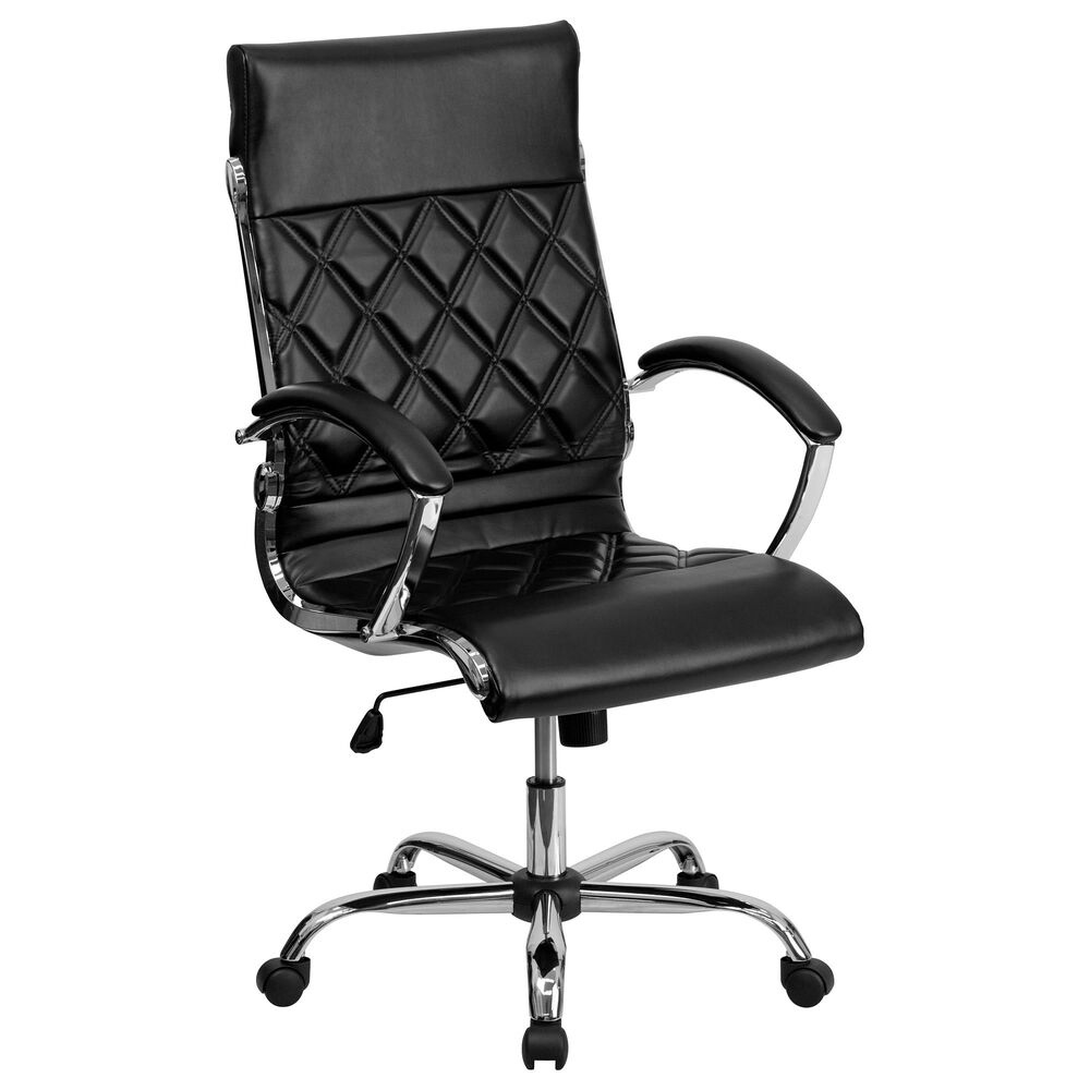 Flash Furniture Executive Swivel Chair in Black, , large