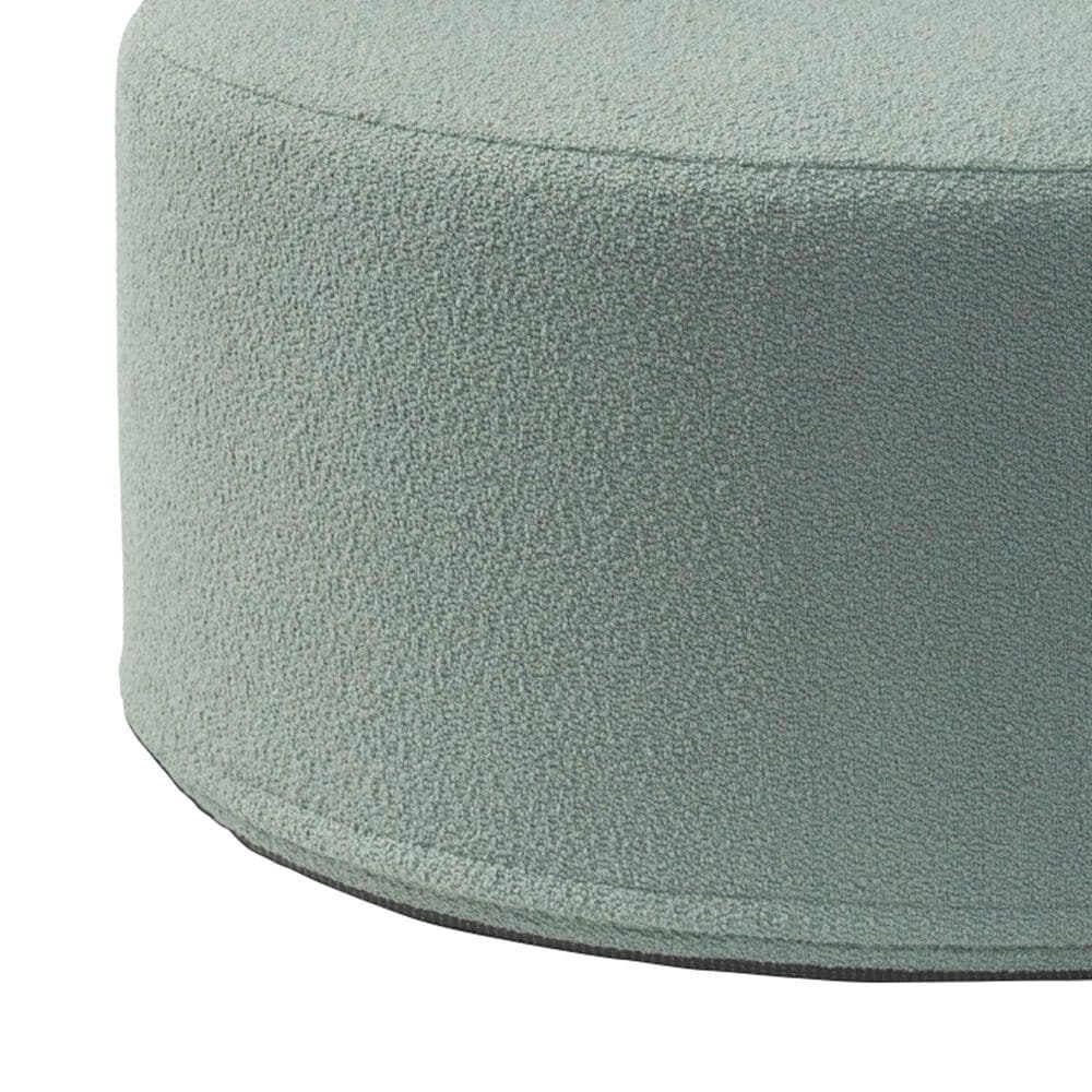 Jaxx Candler Boucle Fabric Ottoman in Green, , large