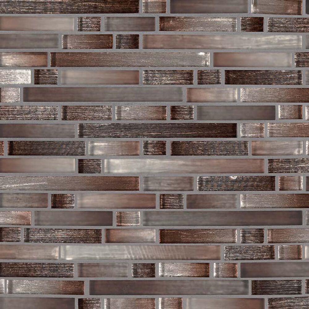 MS International Akaya Copper 12" x 12" Glass Mosaic Sheet, , large