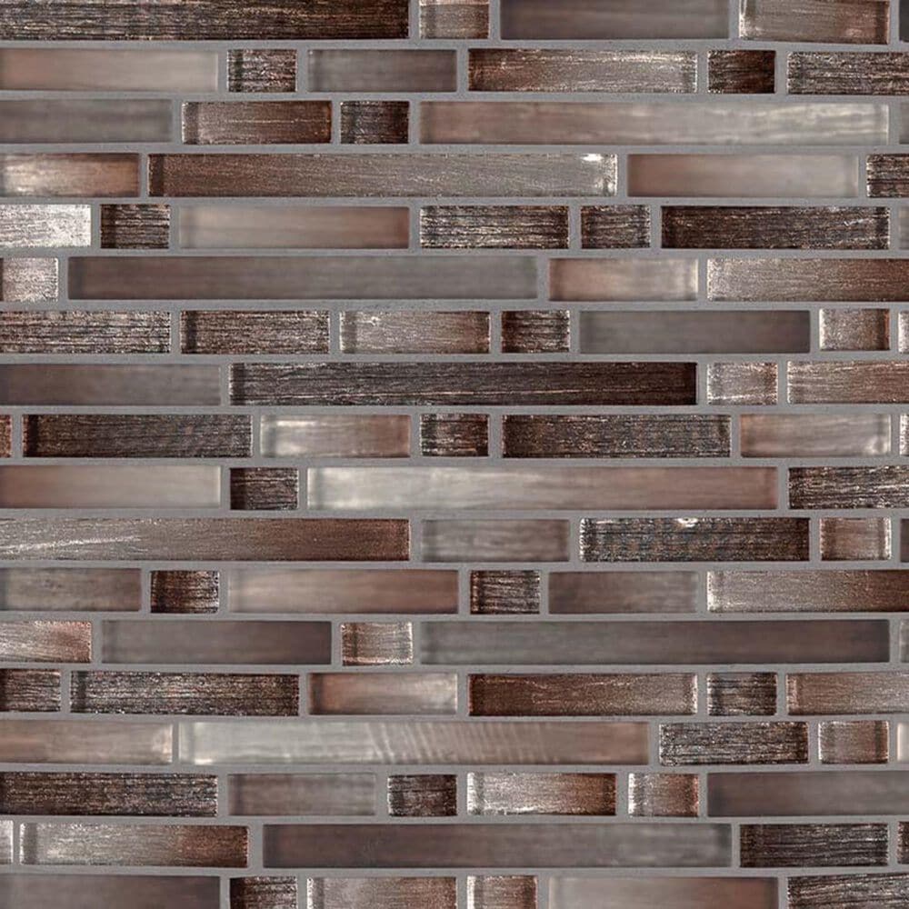 MS International Akaya Copper 12" x 12" Glass Mosaic Sheet, , large