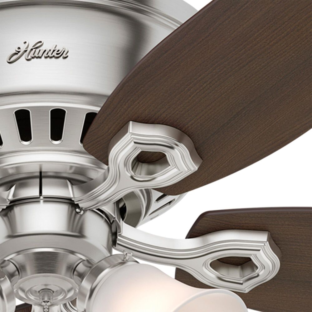 Hunter Builder 52&quot; Low Profile Ceiling Fan with 3 Lights in Brushed Nickel, , large