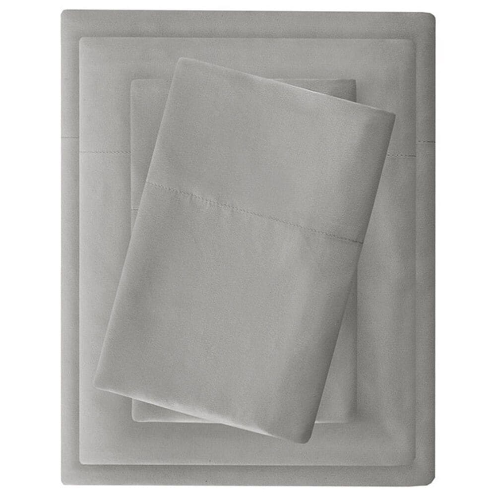 Hampton Park Madison Park 4-Piece Luxurious Brushed Microfiber Deep Pocket King Sheet Set in Grey, , large