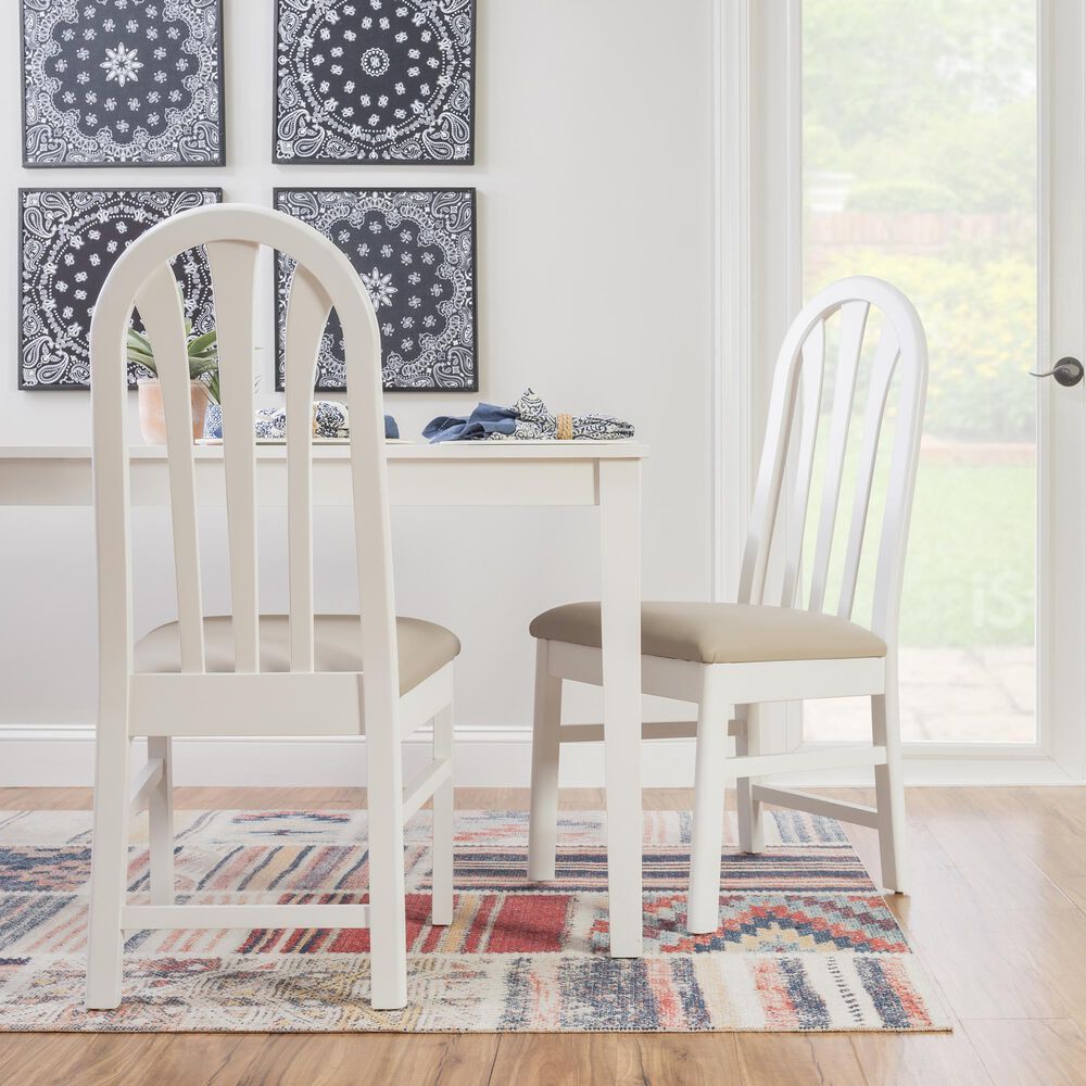 Linon Home Decor Jesper Side Chair in White (Set of 2), , large
