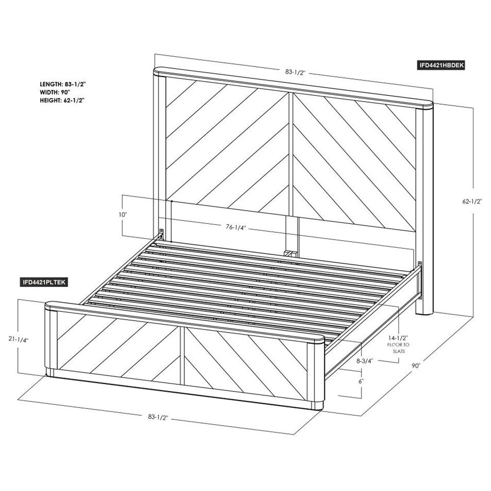 Fallridge Balam King Platform Bed in Black, , large