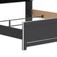 Ashley Zuraleus King Upholstered Panel Bed in Matte Black and Chrome, , large