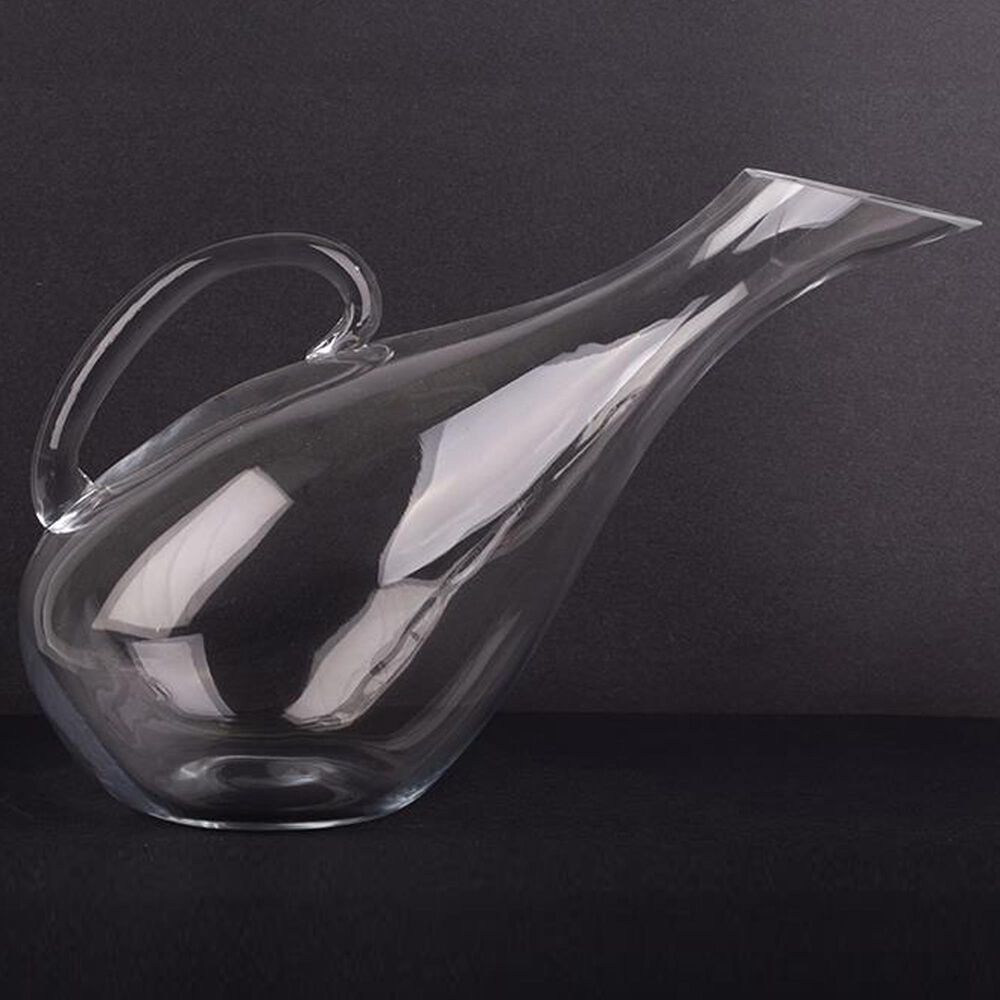 2-Liter Glass Wine Decanter with Handle in Clear, , large