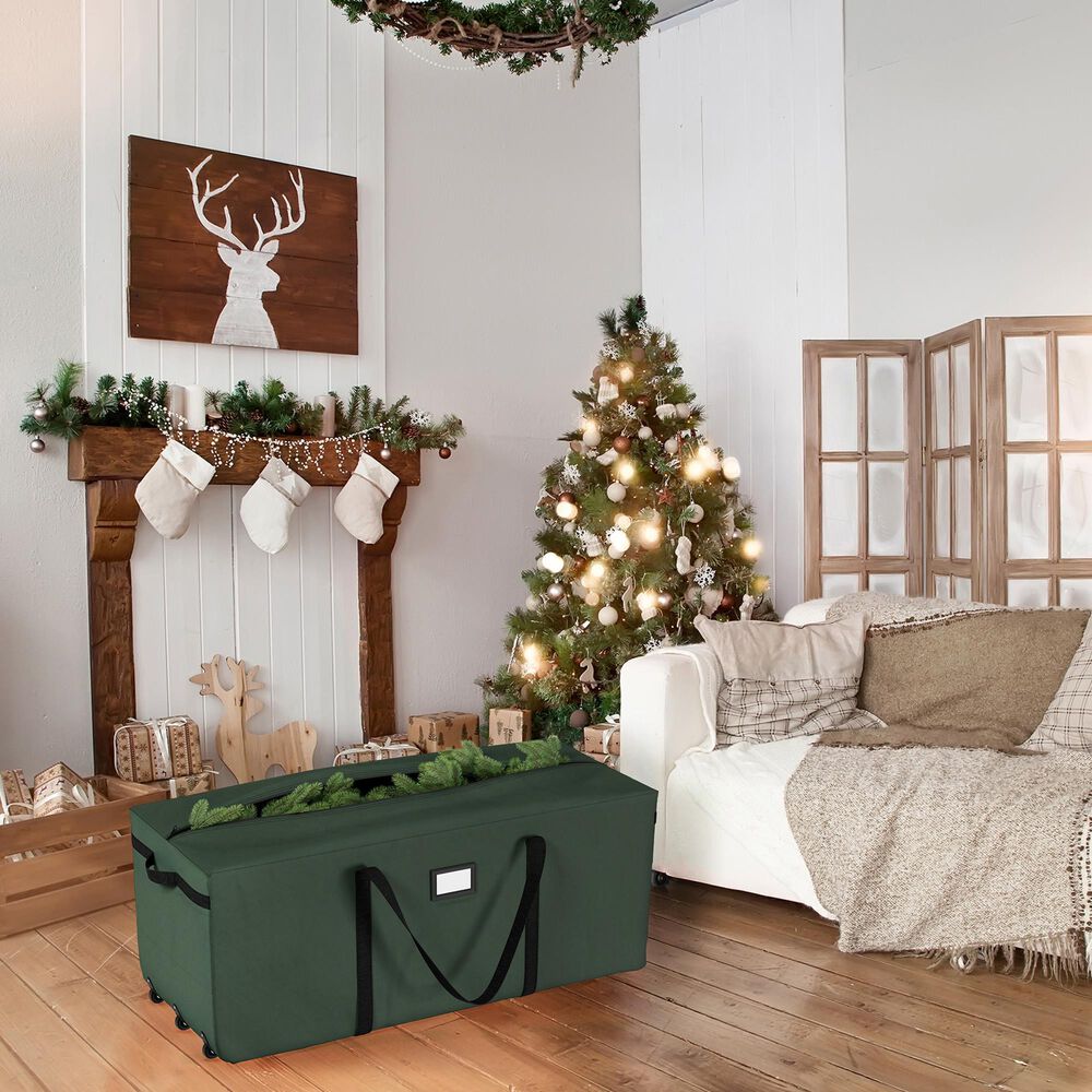 Timberlake Rolling Christmas Tree Storage Bag in Green &#40;Set of 2&#41;, , large