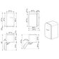 SMEG 4.48 Cu. Ft. Freestanding Compact Refrigerator with Left Hinge in Cream, , large